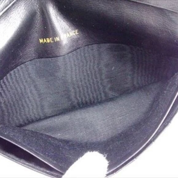 Chanel Wallet Purse Bifold Black Woman unisex Authentic Used T7384 - Picture 7 of 8